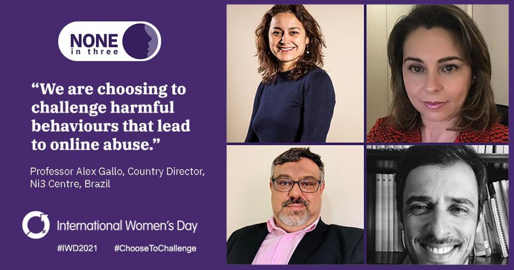 Image in support of International Women's Day 2021 by members of the NI3 Brazil team