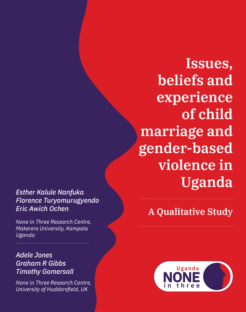 Front cover of qualitative research report into child marriage in Uganda